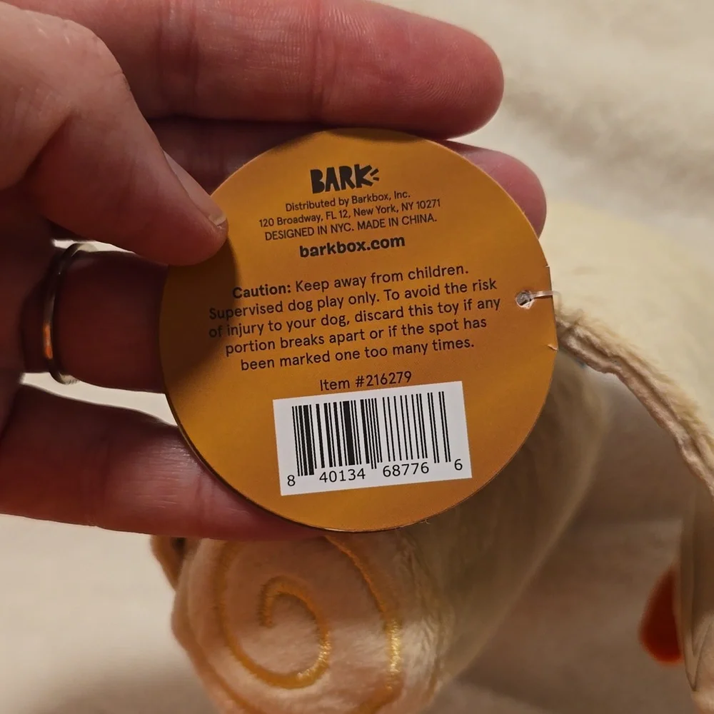 BARK DOG TOY‎ NWT TREASURE WRAP